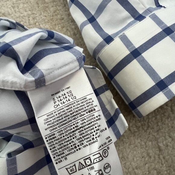 Banana Republic Slim Fit Non Iron Long Sleeve Button Up Cotton Shirt S - Picture 9 of 9